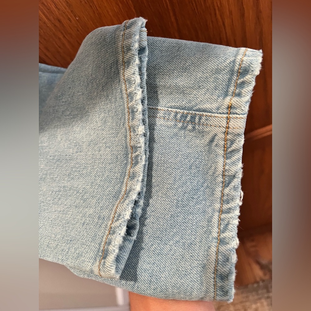 Agolde Riley Long High Rise Straight Jeans - Picture 7 of 9